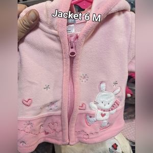 Pink babygirl zip up jacket